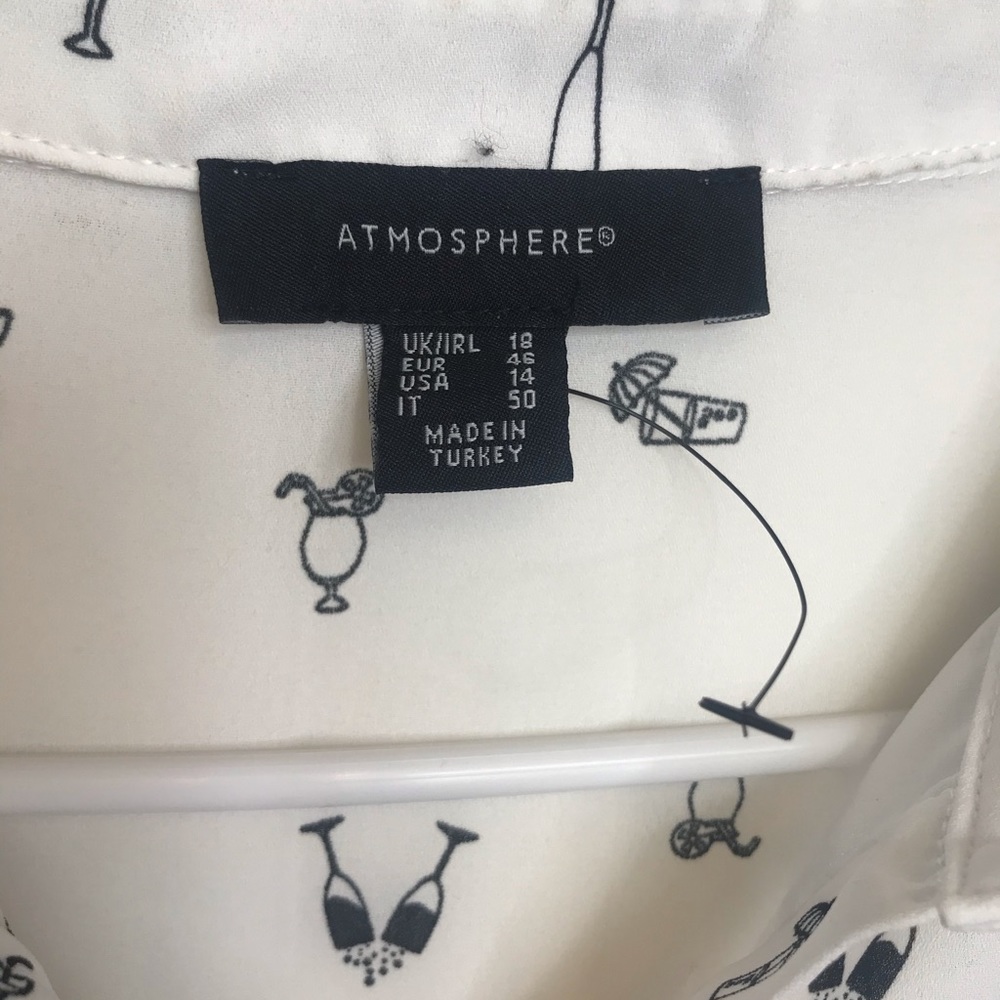 Atmosphere: White: size 14 : blouse :